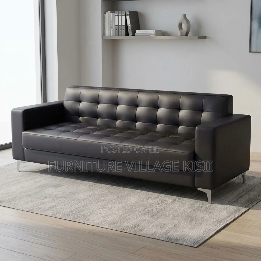 3-Person Leather Sofa