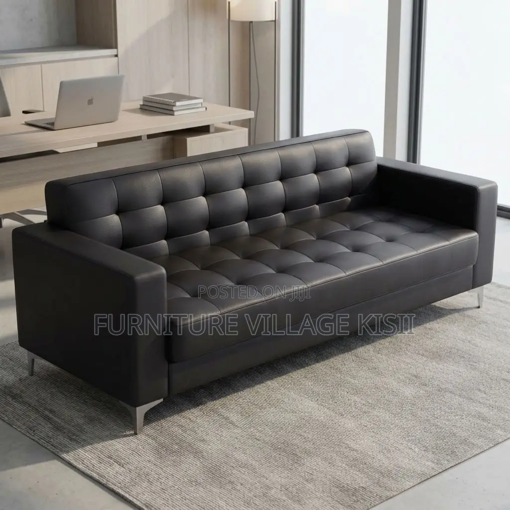 3-Person Leather Sofa
