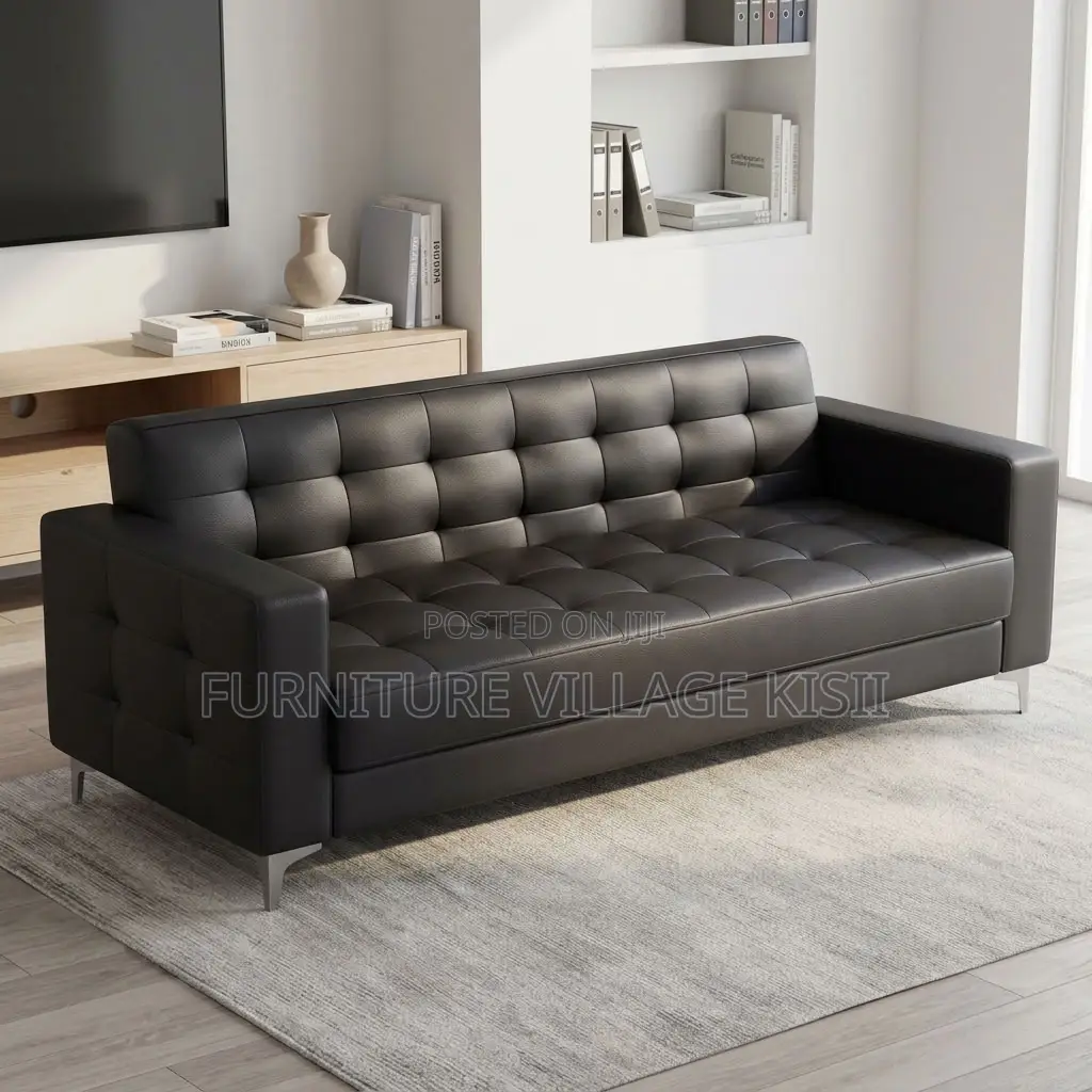 3-Person Leather Sofa