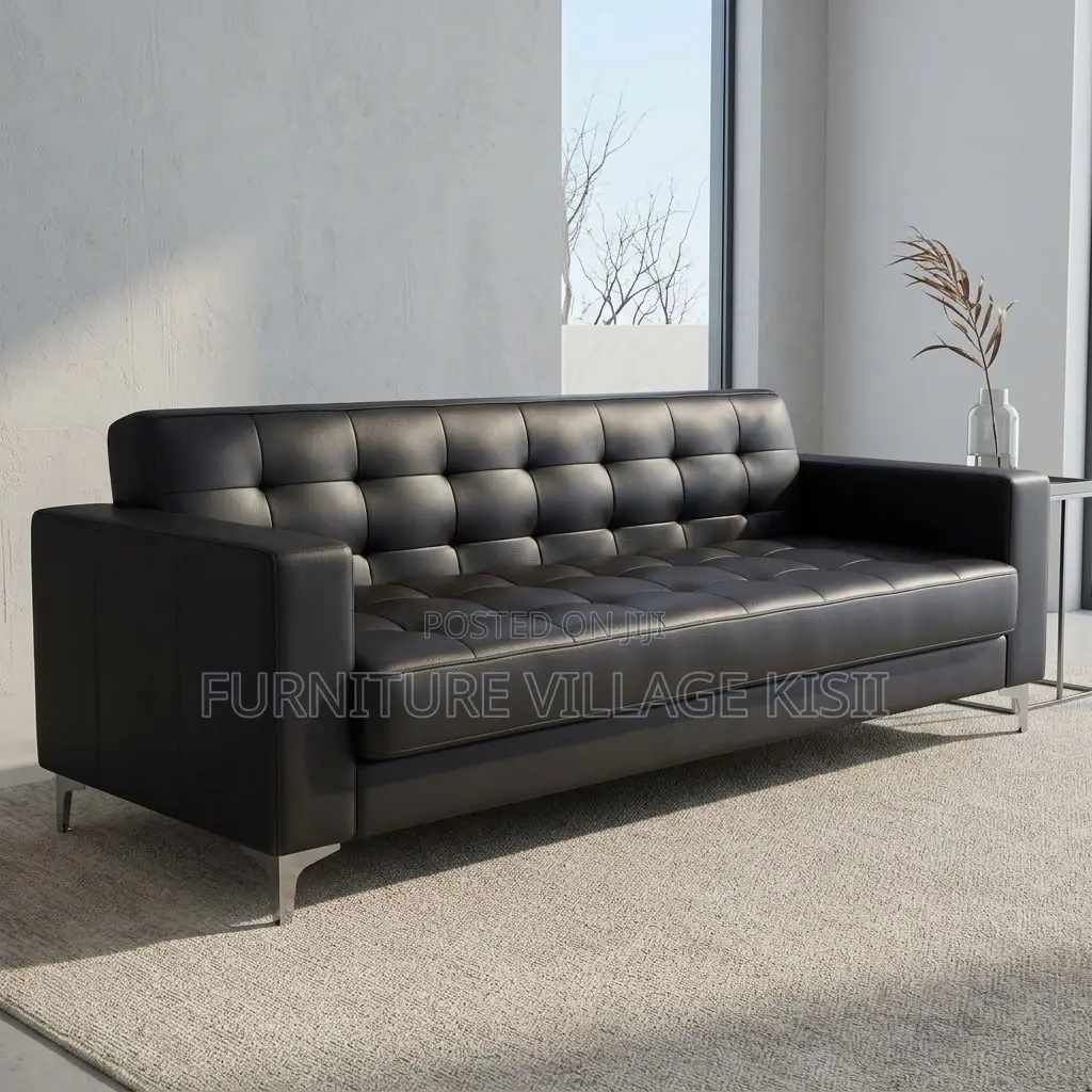 3-Person Leather Sofa