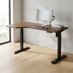 L-Shaped Electric Desk With 2 Mottors