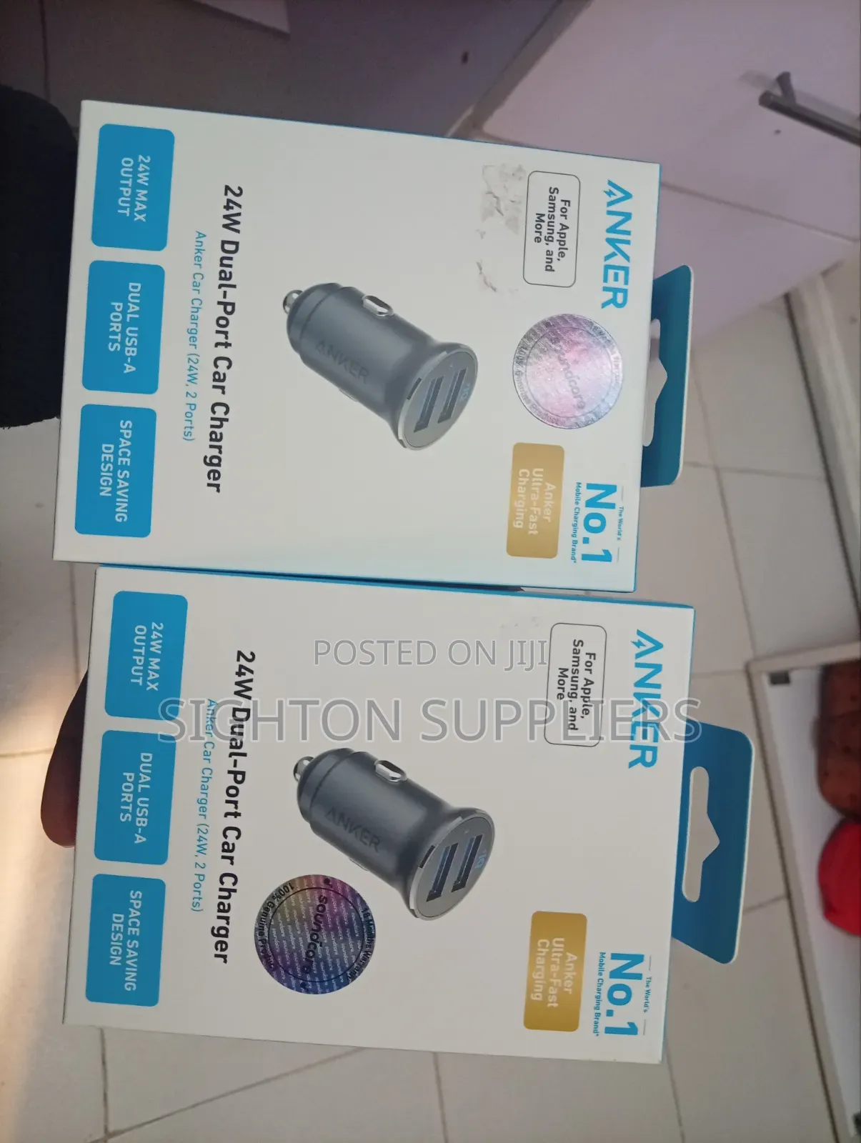 Anker Car Charger 24w 2port
