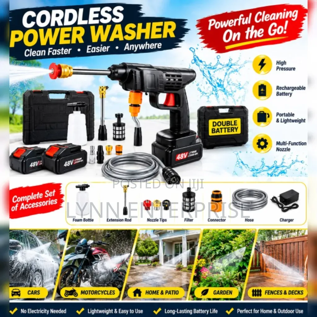 Wireless Car Wash Spray Gun Machine With Portable Lithium Battery