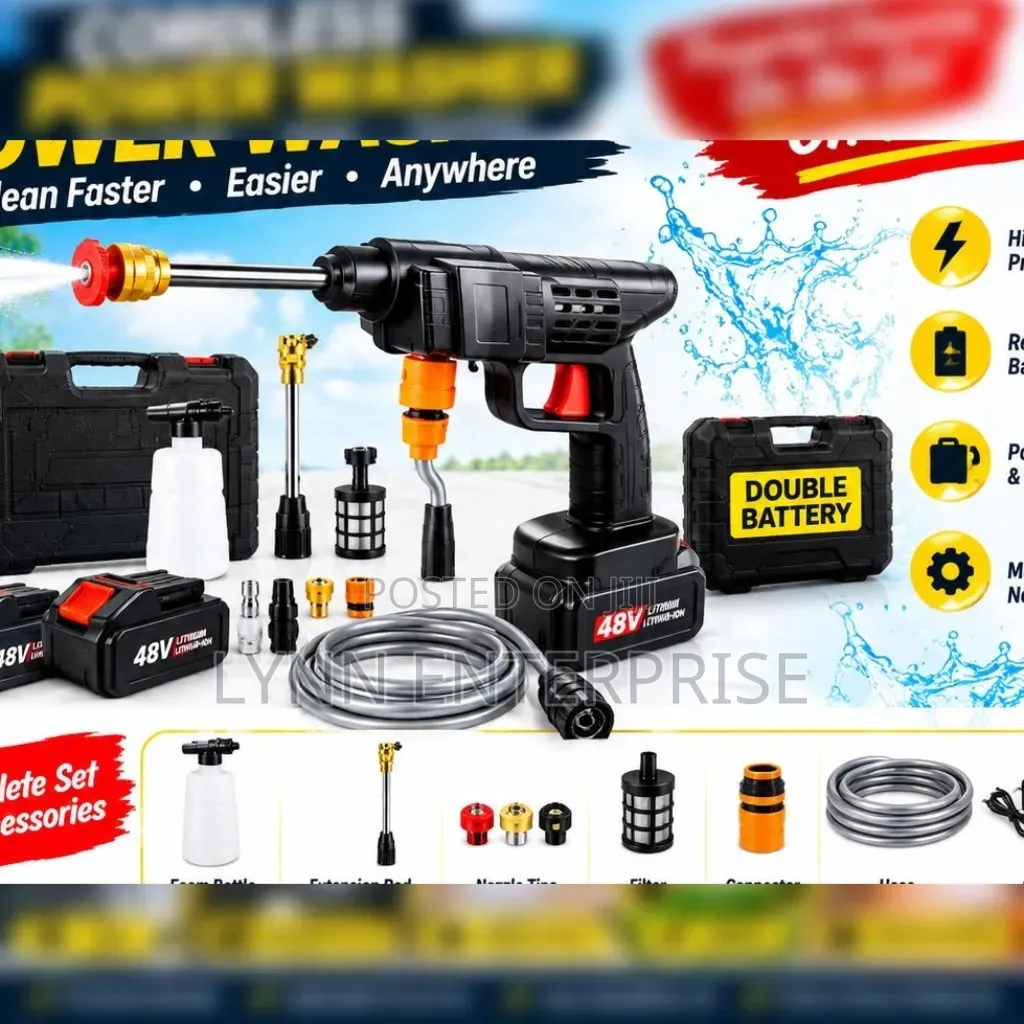 Wireless Car Wash Spray Gun Machine With Portable Lithium Battery