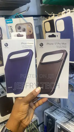 Cases With MagSafe and Camera for iPhone 17 Pro Max in Blue and Black