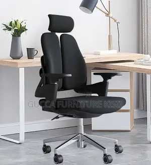 Fabric Dual Back Adjustable Desk Chair