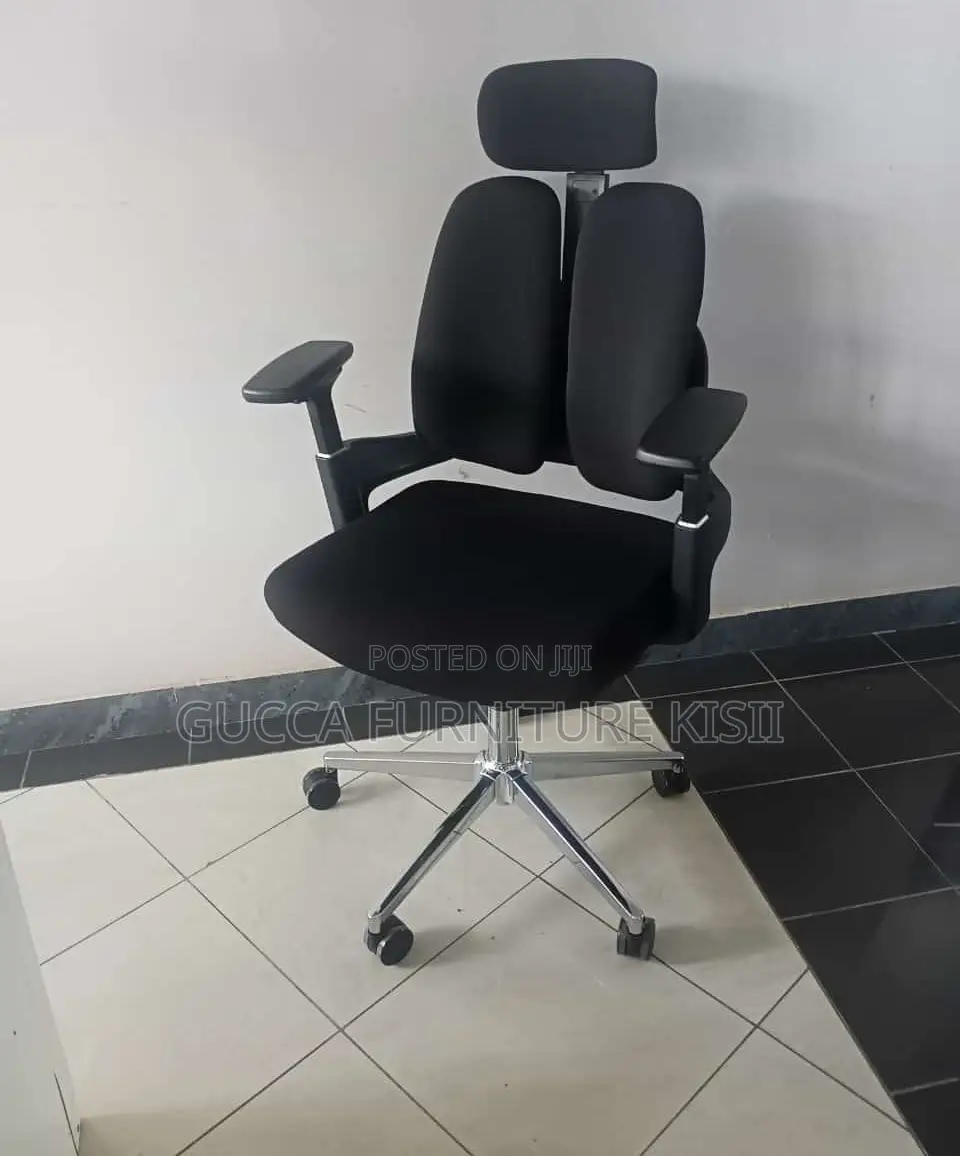 Fabric Dual Back Adjustable Desk Chair