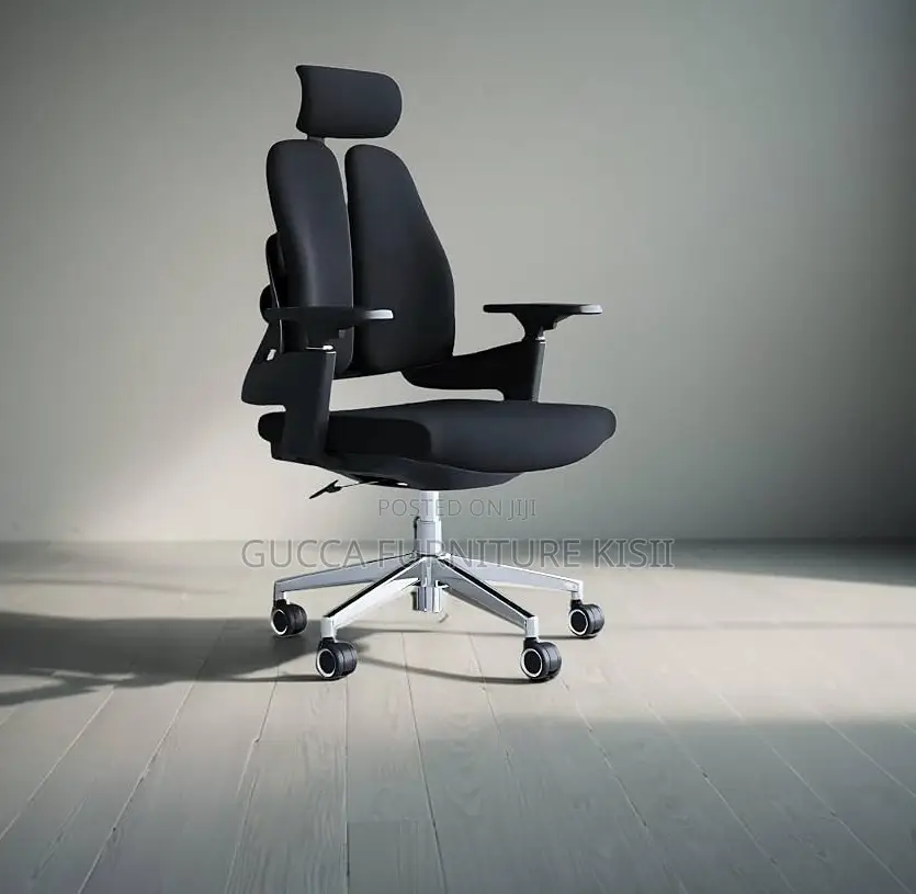 Fabric Dual Back Adjustable Desk Chair
