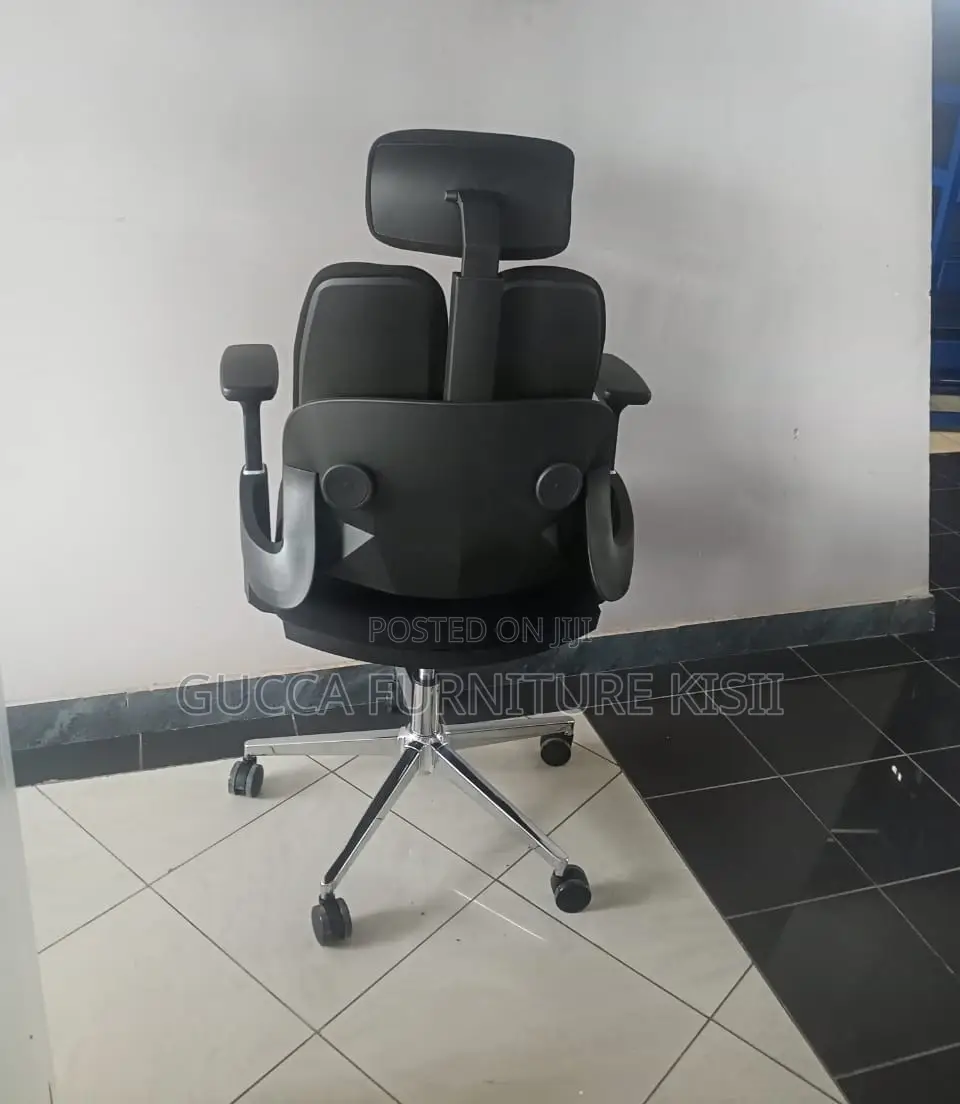 Fabric Dual Back Adjustable Desk Chair