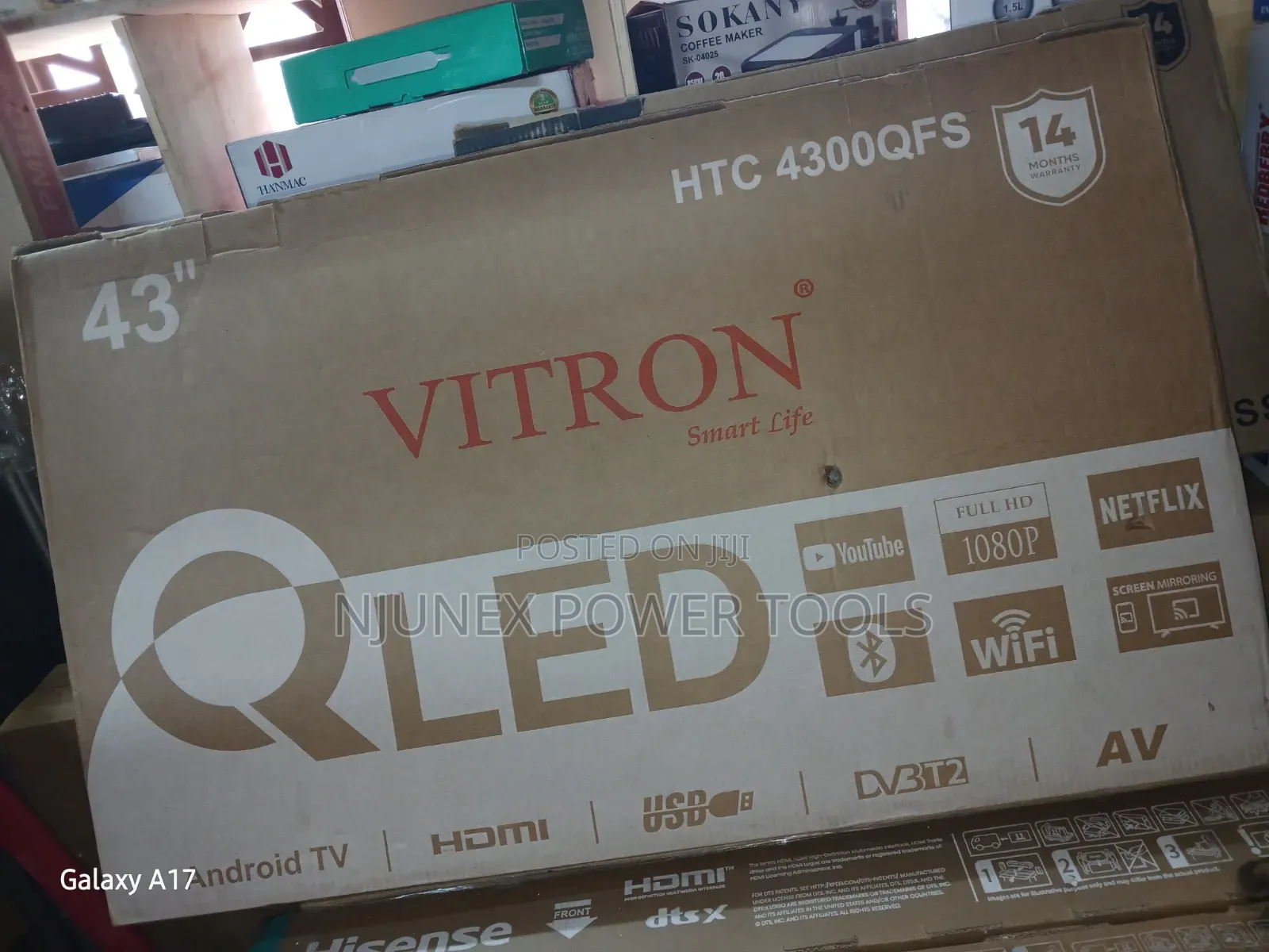 Vitron 43" QLED Smart Android TV (HTC 4300QFS).