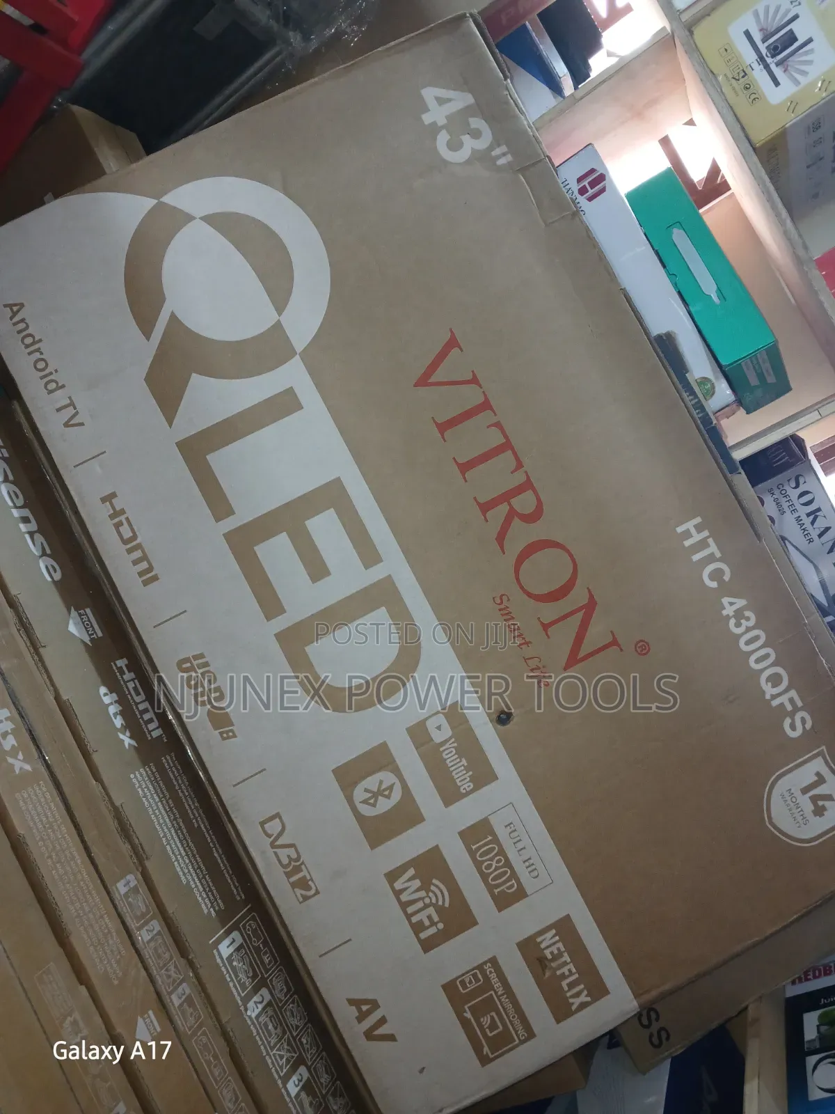 Vitron 43" QLED Smart Android TV (HTC 4300QFS).