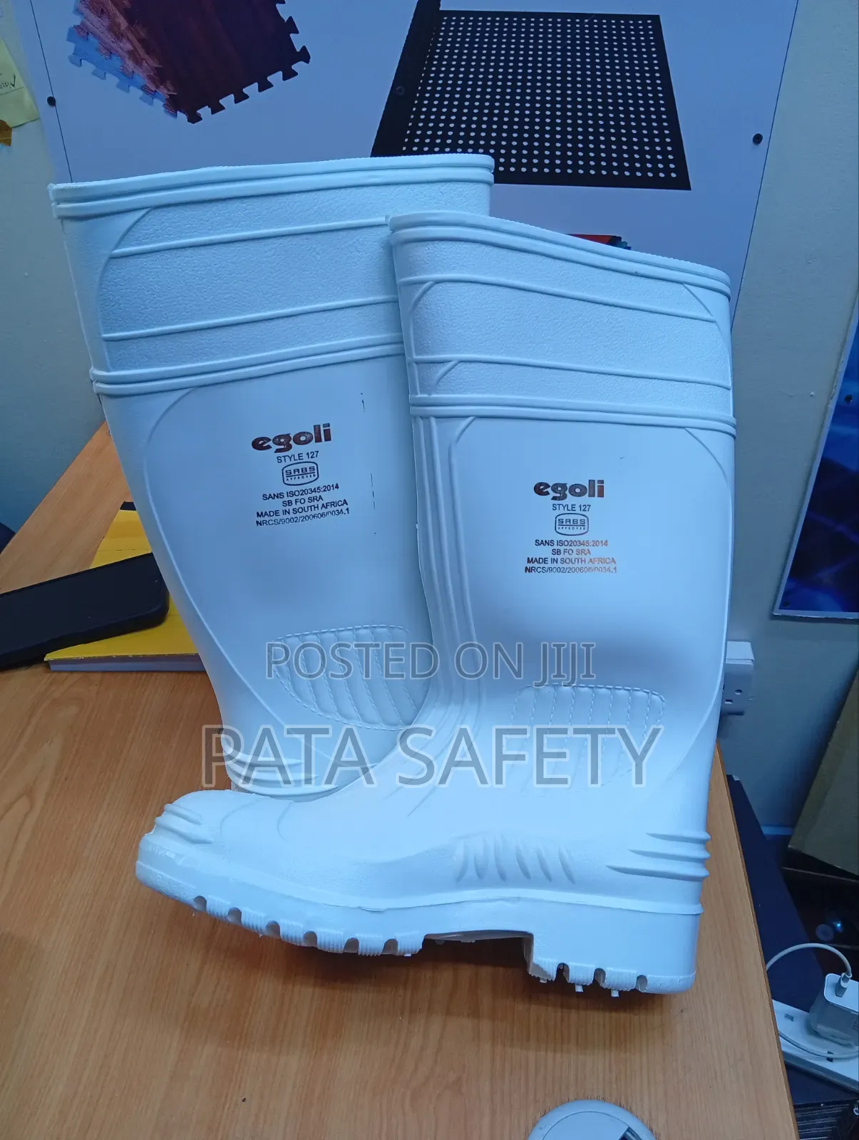 Egoli Gumboots White