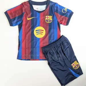 Barcelona Jersey 26/27 Home Colours - Kids Jersey Kit