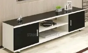 White and Black Stylish TV Stand