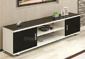 White and Black Stylish TV Stand