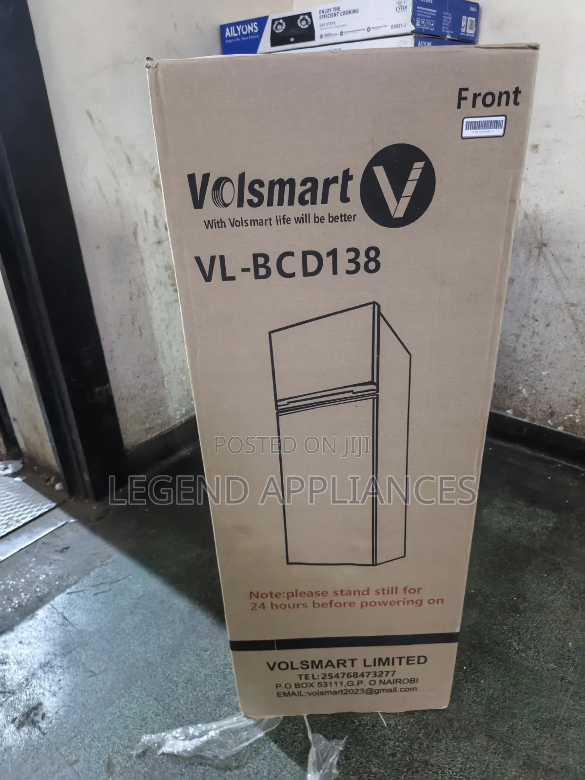 Volsmart 138 Litres Fridge – Top Freezer, Fast Cooling (Silver)