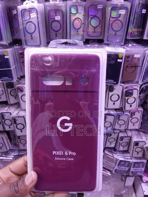 Google Pixel 6 Pro Liquid Silicone Case With Microfiber Lining -Maroon - main view