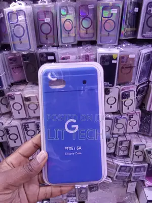 Blue Liquid Silicone Case Designed Specifically for Google Pixel 6a