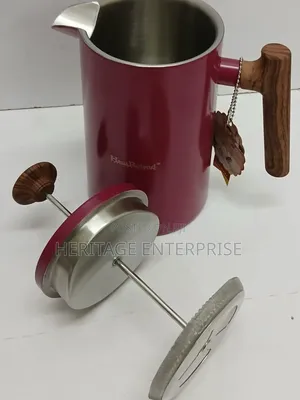* French Press Coffee Maker With Bamboo Holder