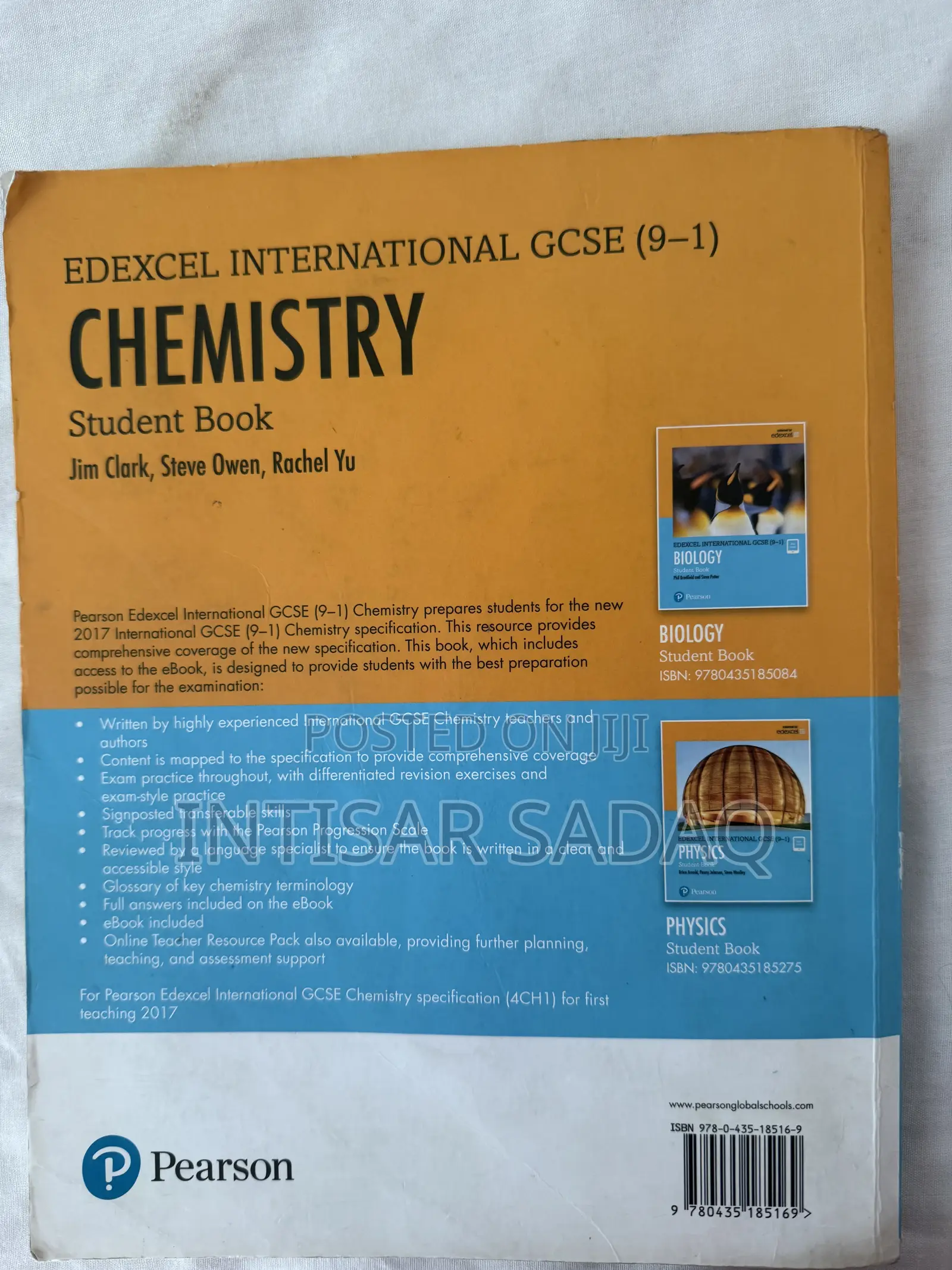 Cambridge IGCSE Chemistry Student Book