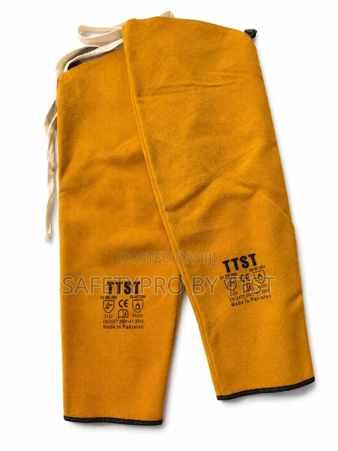 Yellow Leather Sleeves