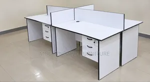 4-Way Office Workstation Desk – Modern Staff Desks