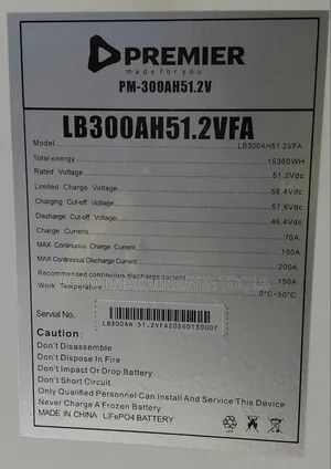 Premier 300Ah Lithium Battery