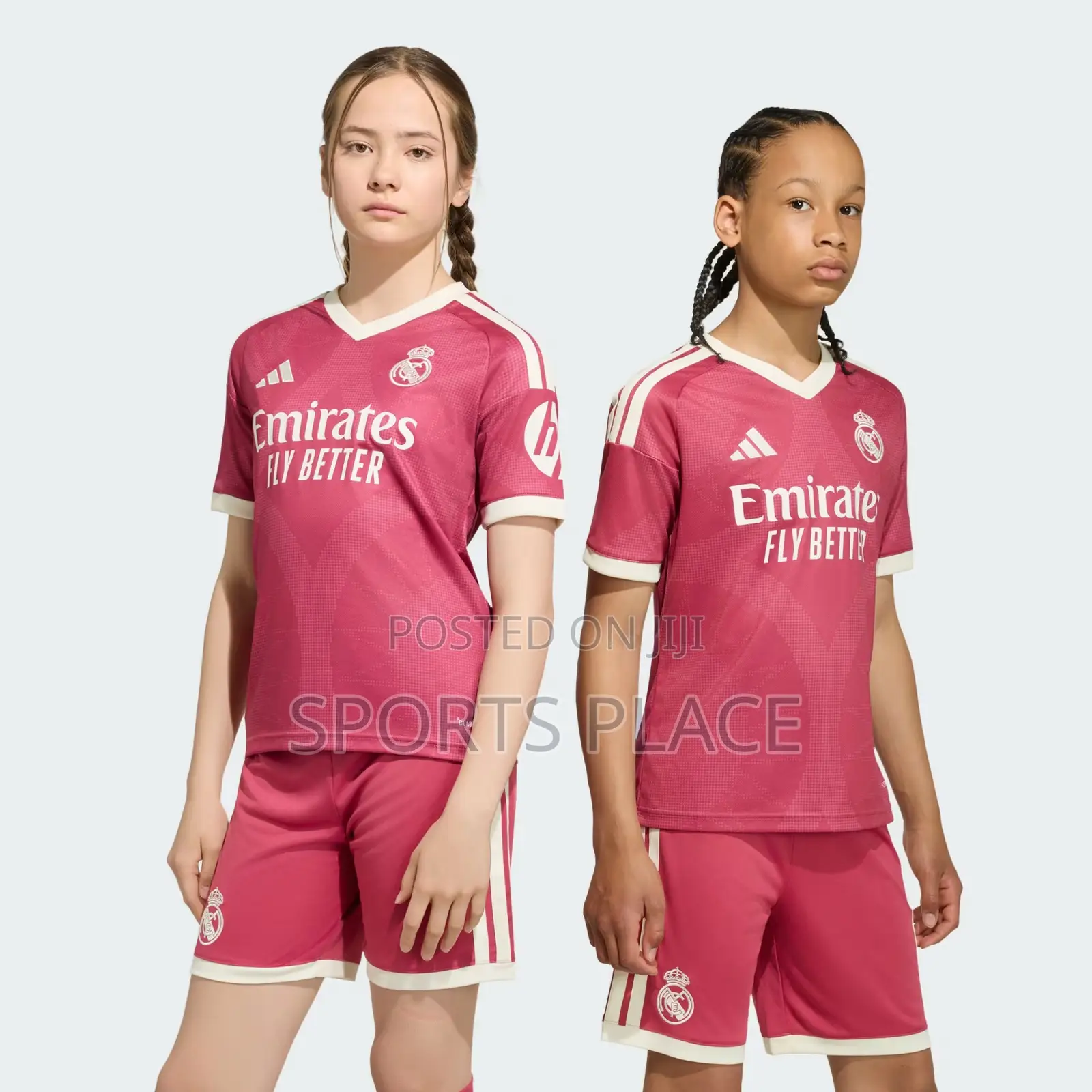 Real Madrid Pink 3rd Kit Jersey - For Kids