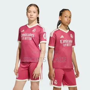 Real Madrid Pink 3rd Kit Jersey - For Kids