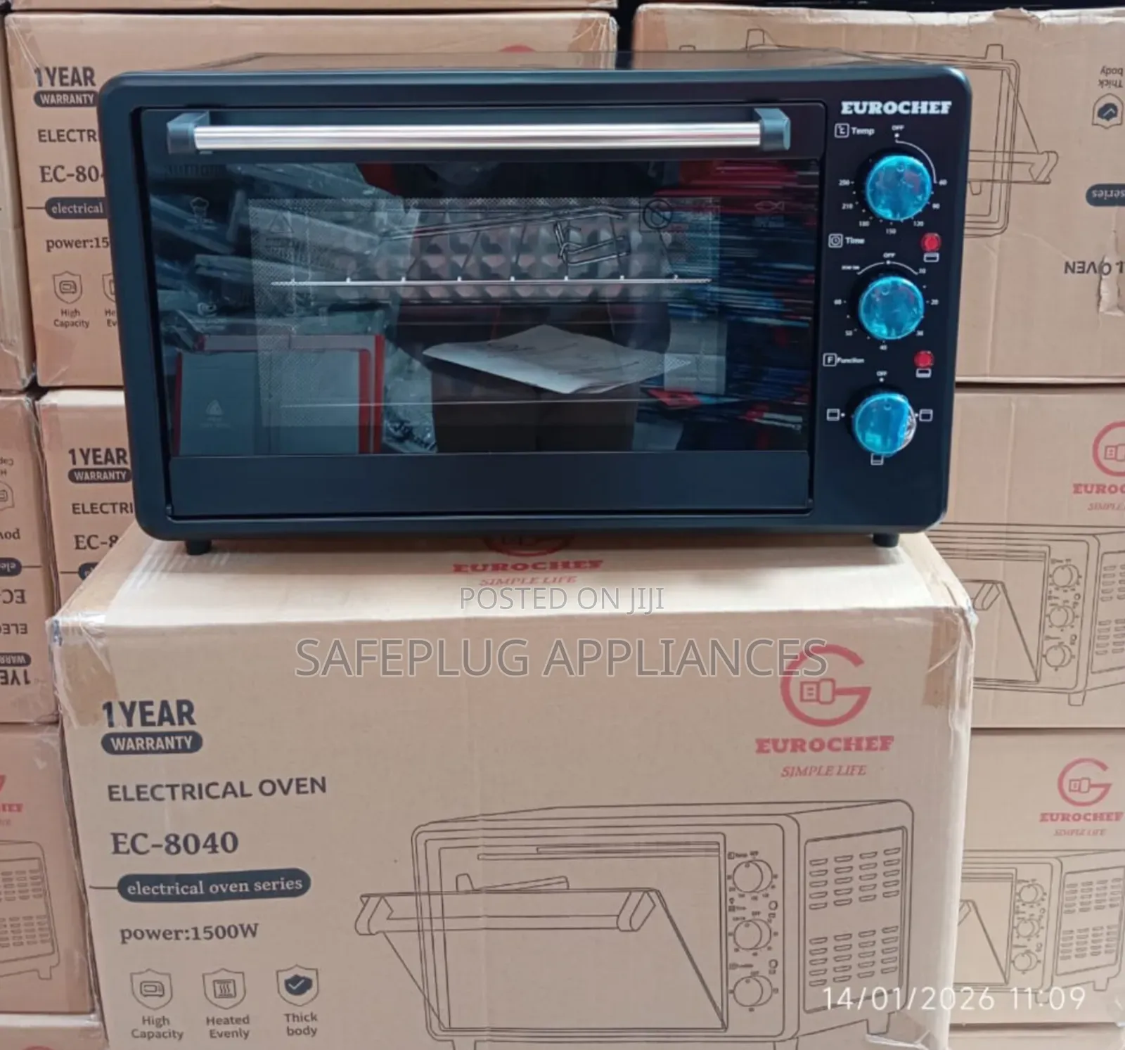 EUROCHEF 32L Electric Rotisserie Oven / Baking, Grilling Roasting