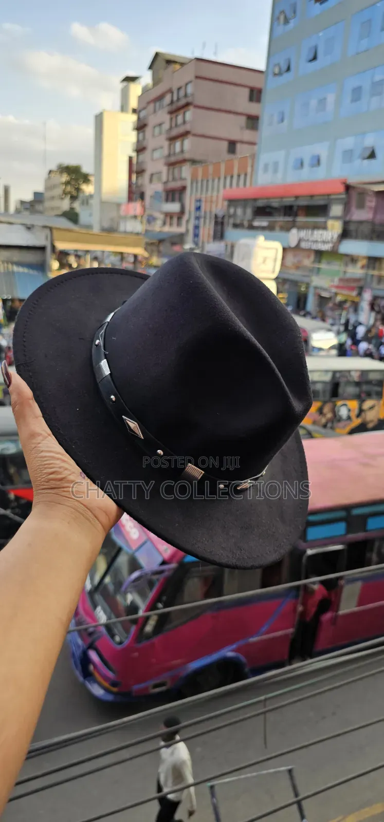 Black Timeless Unisex Widebrim Fedora Hat