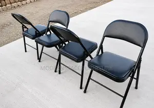 Foldable Chairs, Leather Padded Folding Chairs