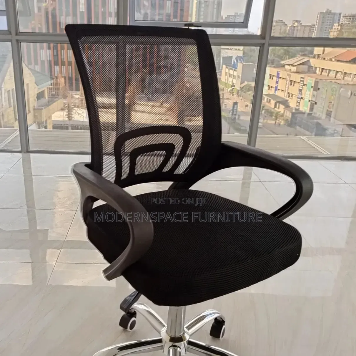 Office Chair: Black Mesh Office Chair