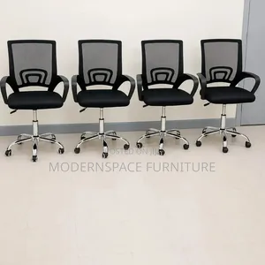 Office Chair: Black Mesh Office Chair