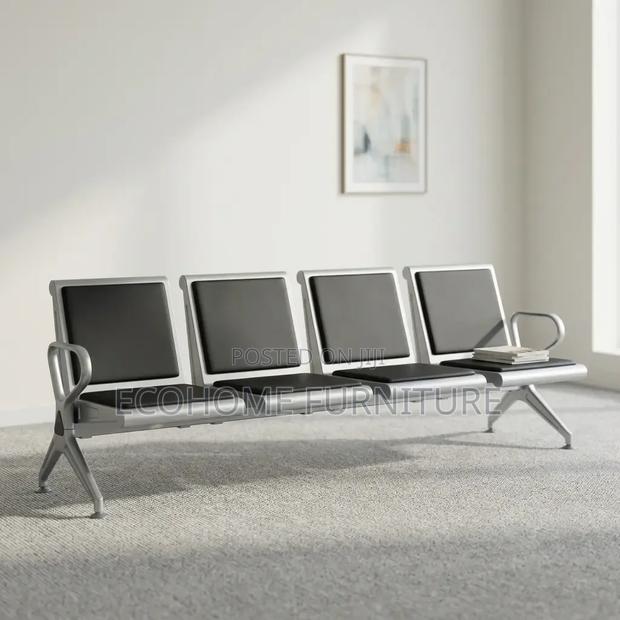 4 Seater Office Waiting Bench – Reception Chairs - thumbnail 2