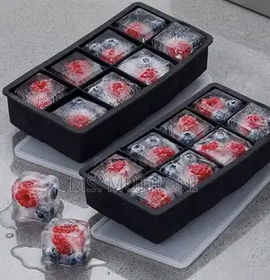 1 PC Black 8-Grid Giant Ice Cube Maker