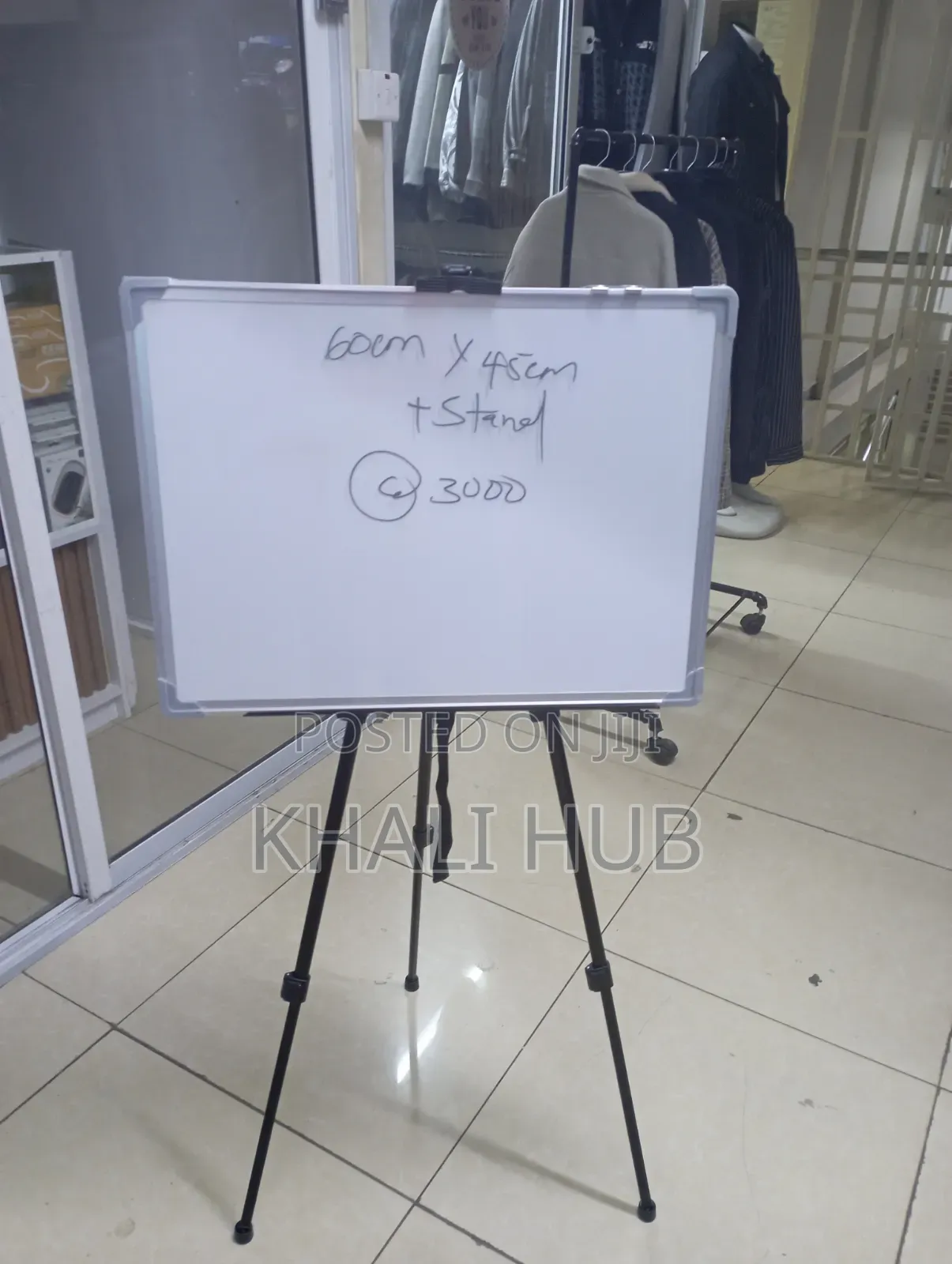 Whiteboard 60x45cm Portable Whiteboard – With Stand