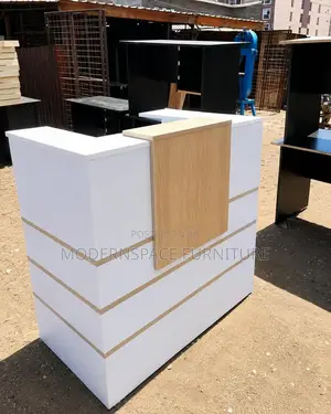 1mtr Modern Reception Desk – Stylish Office Counter