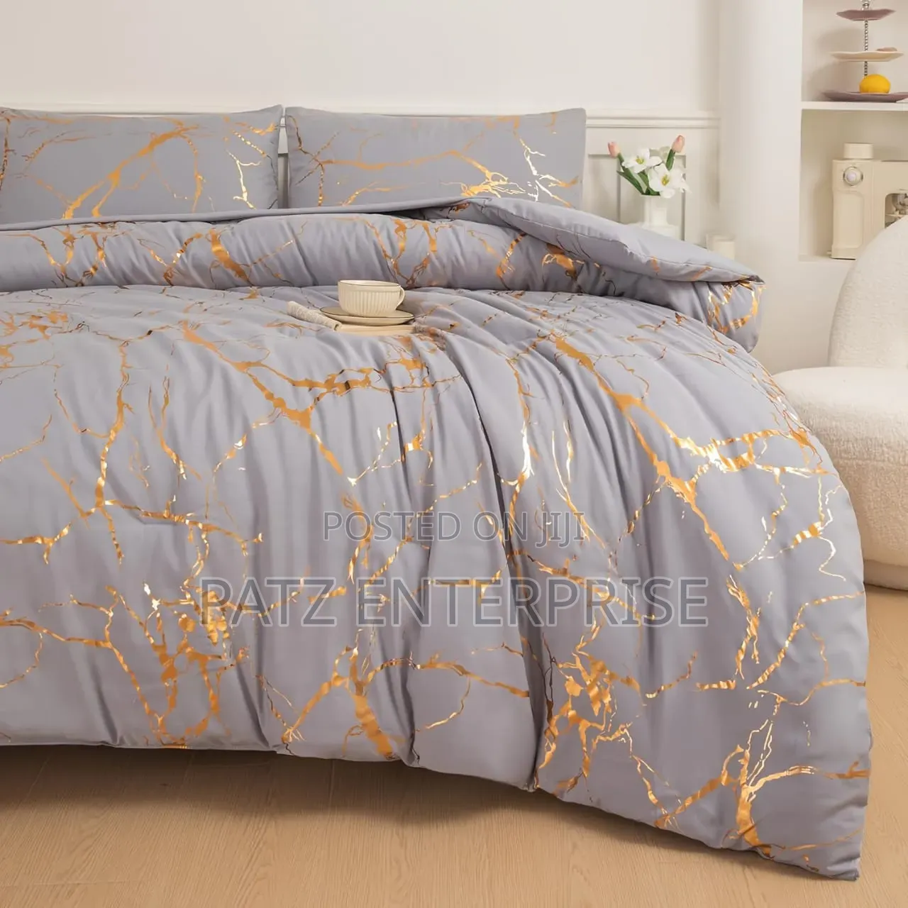 Gold Marble Duvets Cover