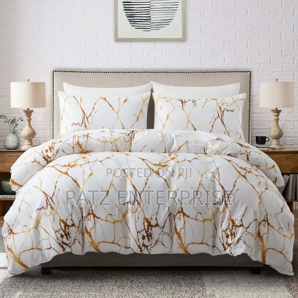 Gold Marble Duvets Cover
