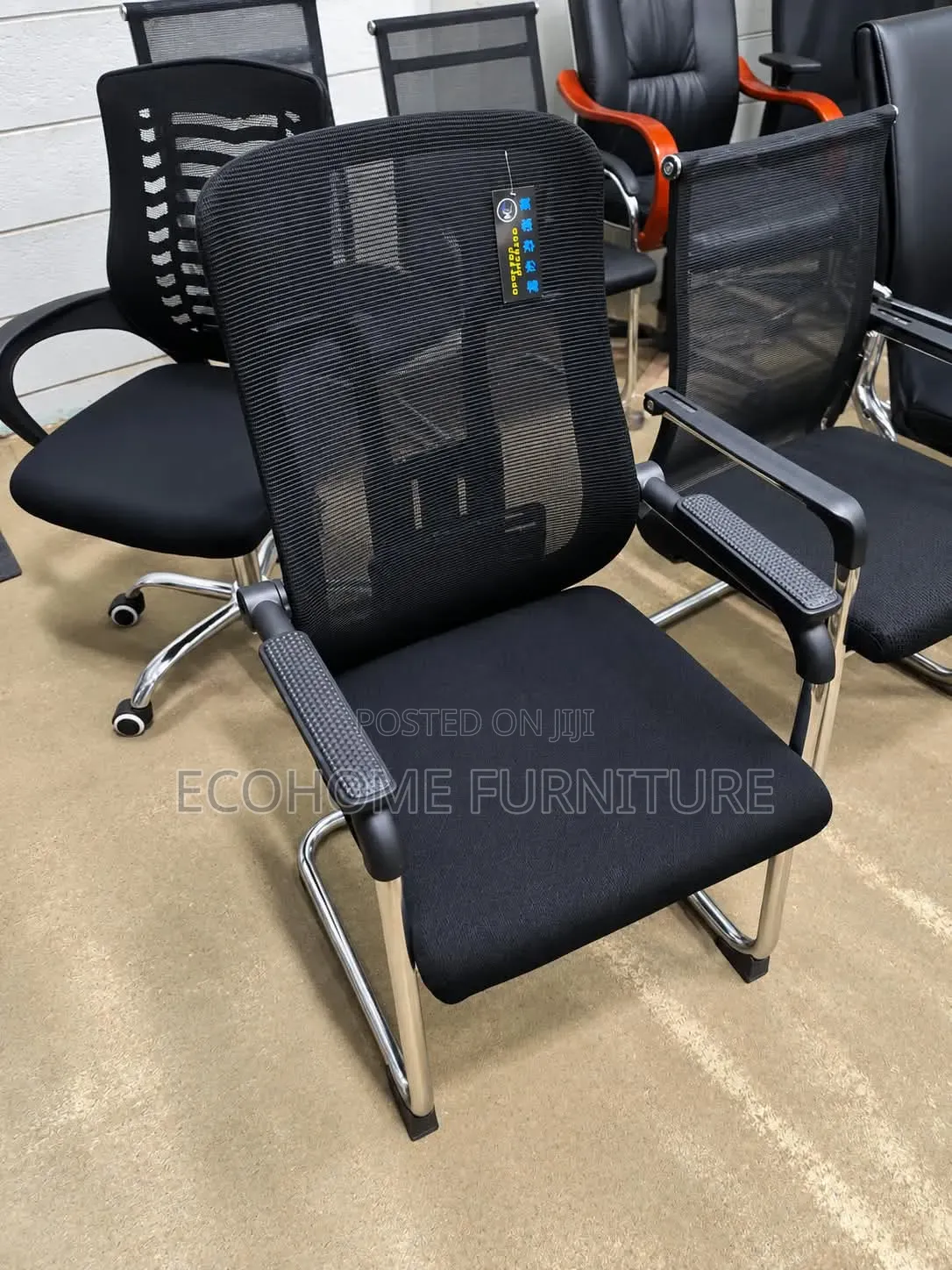 Modern Mesh Visitor Chair – Office Waiting Meeting Chair