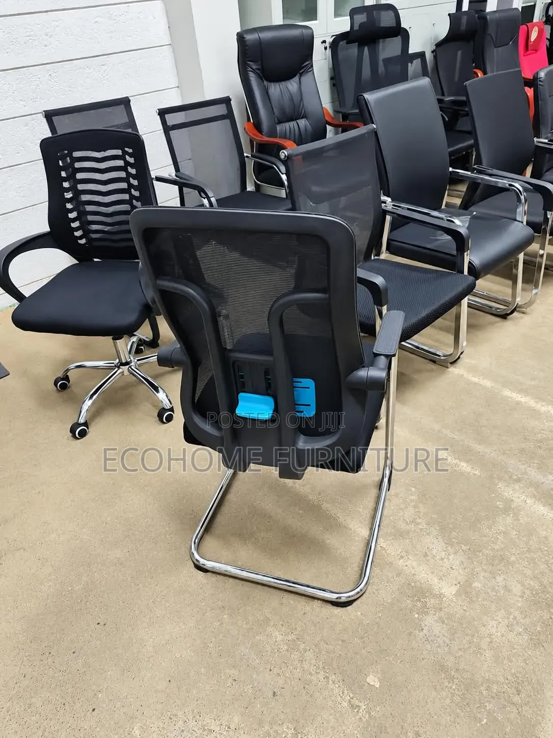 Modern Mesh Visitor Chair – Office Waiting Meeting Chair