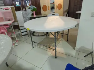 Round Folding Table – Portable Foldable Dining Event Table.