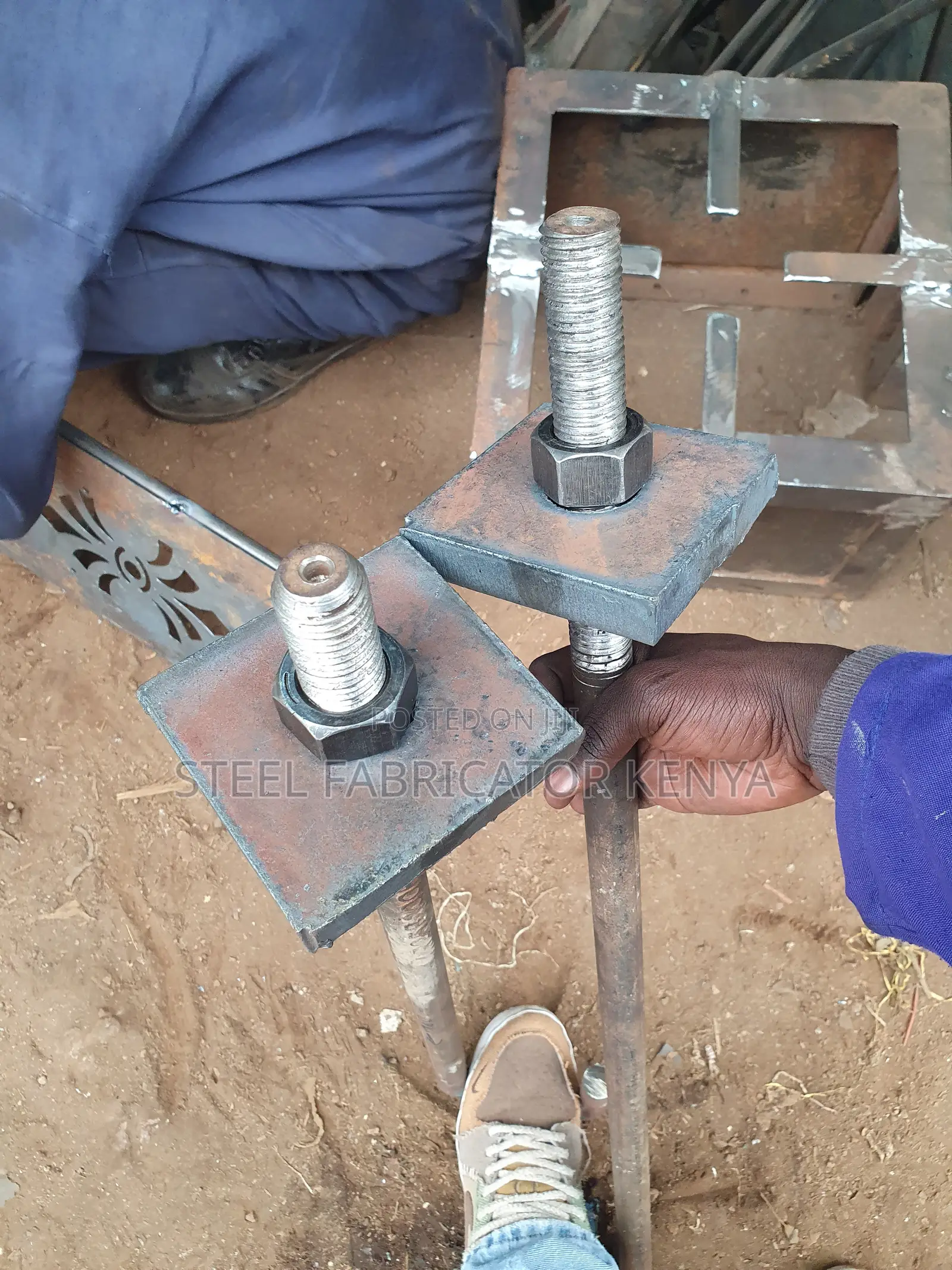 M32 Heavy-Duty Foundation Bolts With Custom 20mm Plate Washers