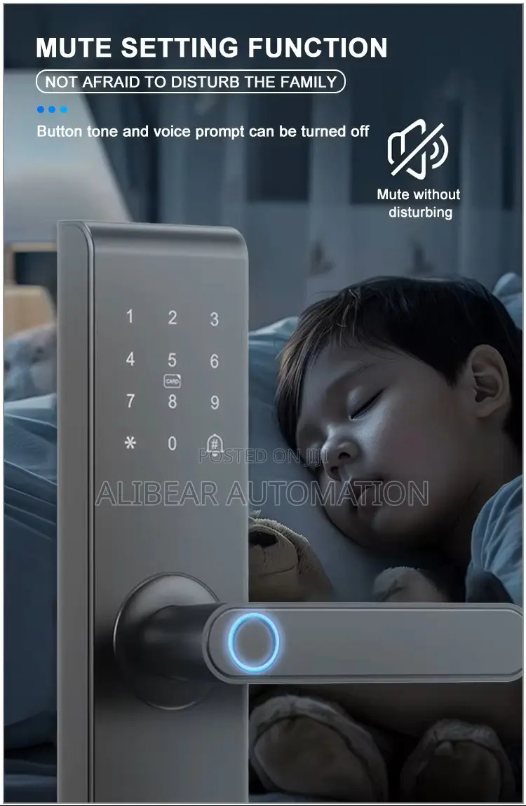Wifi Smart Door Lock App/Biometric/Fingerprint/Password/Doorbell/Alarm