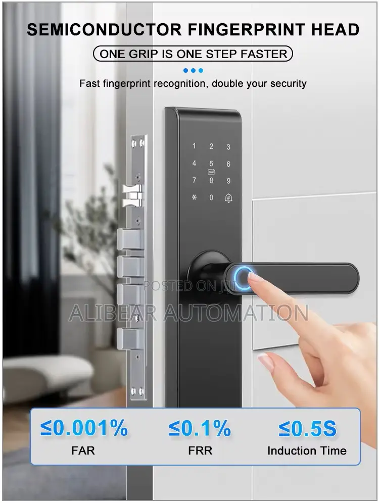 Wifi Smart Door Lock App/Biometric/Fingerprint/Password/Doorbell/Alarm