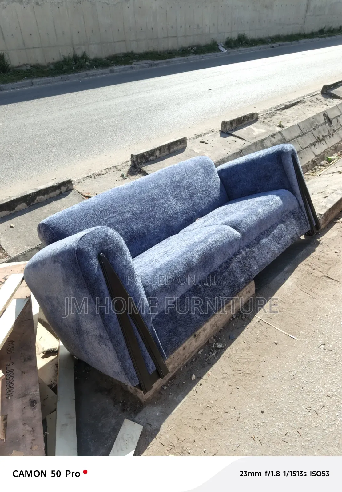 Modern 3 Seator Sofa Gray Colour