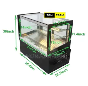 90cm Wide Countertop Refrigerated Cake Display Showcase With Li