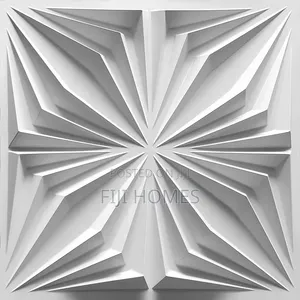 PVC 3D Textured Wall Panels — Modern Interior Décor | White