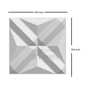 PVC 3D Textured Wall Panels — Modern Interior Décor | White